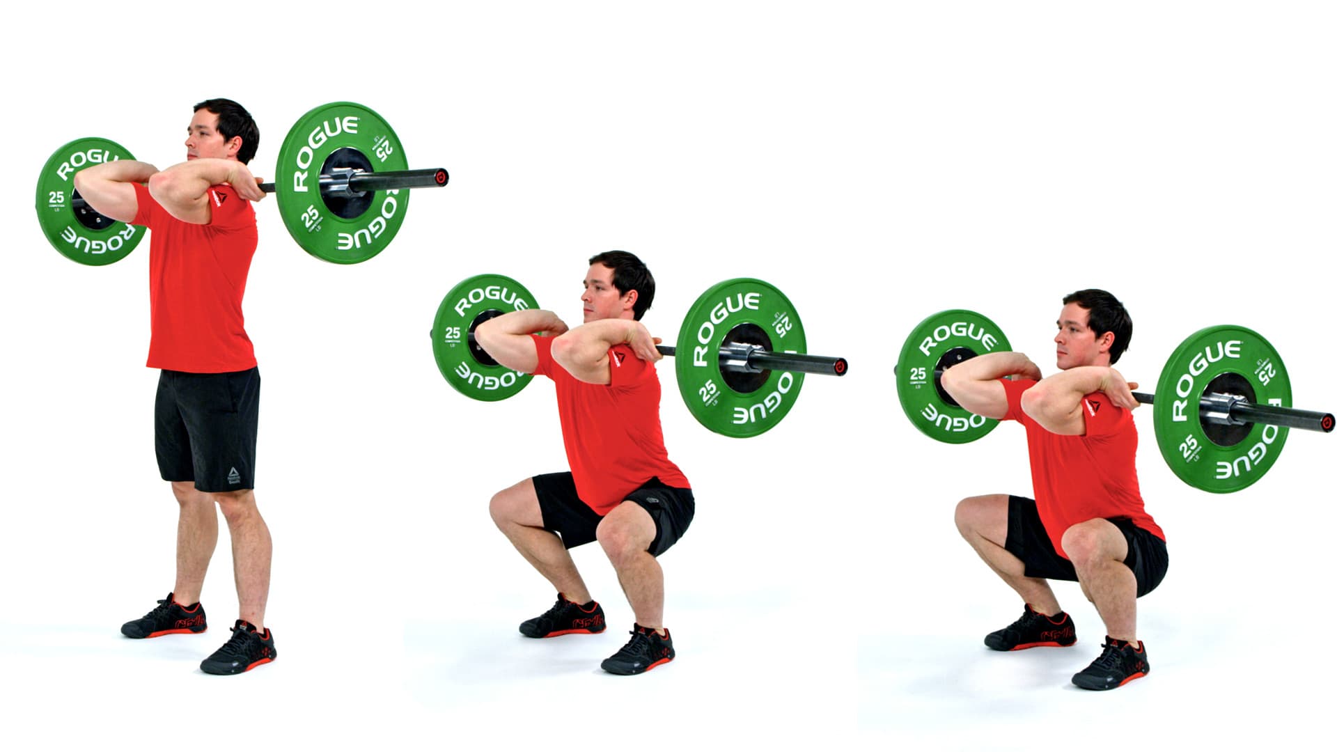 front squats, weight 1 movement